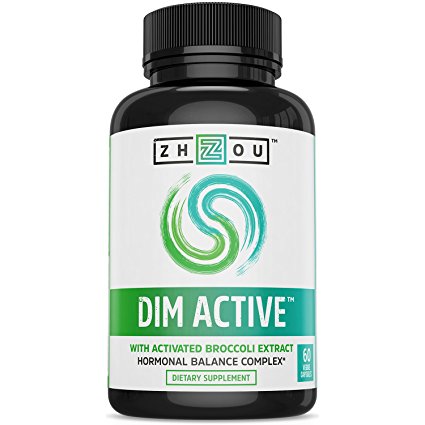 DIM Active™ DIM Supplement - Menopause and Estrogen Metabolism Supplement with 250mg DIM plus Broccoli Seed Extract and Bioperine® - Hormone Balance Support for Women and Men - 60 Capsules