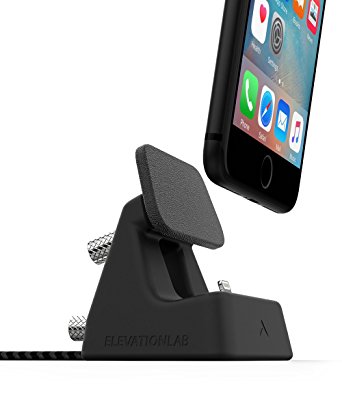 ElevationDock 4 - Apple MFi-Certified iPhone Dock with one-hand undocking & precise adjustment. [MatteBlack]
