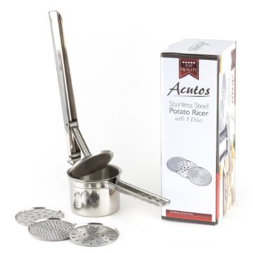Stainless Steel Potato Ricer ★ Potato Press & Masher by Acutos[New Model]