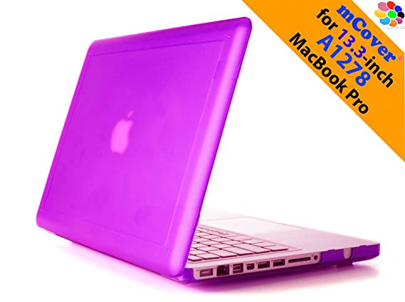 iPearl mCover Hard Shell Case with FREE keyboard cover for Model A1278 13-inch Regular display Aluminum Unibody MacBook Pro - PURPLE