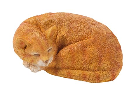 Resin Sleeping Cat Statue