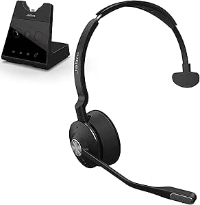 Jabra Engage 65 Wireless Headset, Mono – Telephone Headset with Industry-Leading Wireless Performance, Advanced Noise-Cancelling Microphone, Call Center Headset with All Day Battery Life