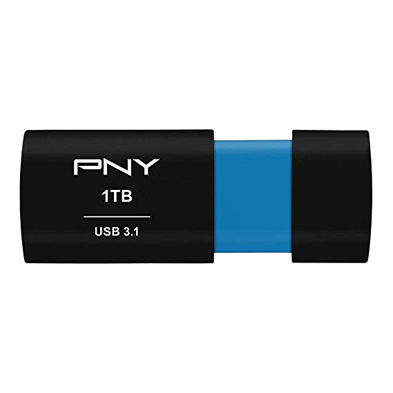 PNY Elite-X 1TB USB 3.1 Gen 1 Flash Drive, Read Speeds up to 200MB/S (P-FD1TBELX-GE)
