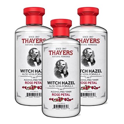 Thayers Alcohol-free Rose Petal Witch Hazel Toner (3 Pack) 12-oz. Bottles