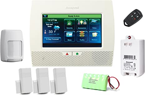 Honeywell Lynx Touch L7000 Starter Kit - LYNX Touch Wireless Security Alarm with (3) 5816WMWH Door/Window Transmitters.