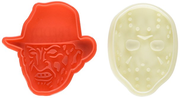 ICUP 8143 Freddy Vs Jason Cookie Cutter 2pk, Multicolor