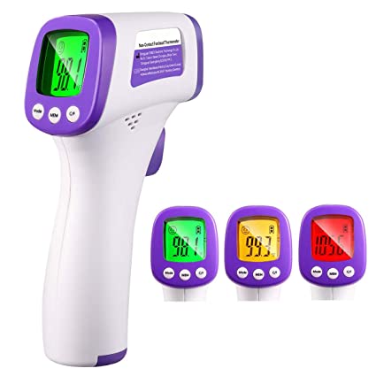 Thermometer for Adults Forehead,Non-Contact Digital Forehead Thermometer for Adult(No Batteries)