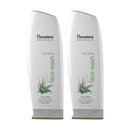 Himalaya Botanique Hydrating Natural Face Wash with Aloe Vera, Lavender Oil and Cucumber for Normal to Dry Skin 5.07 oz (150 ml) 2 PACK