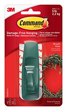 Command Large Utility Hook, Green, 1-Hook, 2-Strips (17003GR-ES)