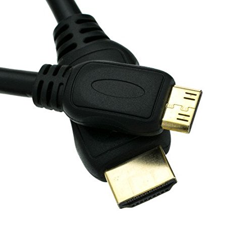 CableWholesale's Mini HDMI Cable, High Speed with Ethernet, HDMI Male to Mini HDMI Male (Type C) for Camera and Tablet, 3 foot
