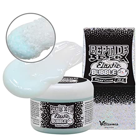 Elizavecca Peptide 3D Fix Elastic Bubble Hyaluronic Acid Moisturizer Facial Cream/Bubble face Cream/moisturizer cream for face / 2019