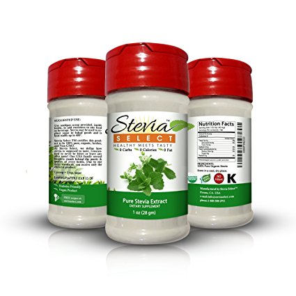Stevia Powder-Organic Stevia-100% Pure Stevia Extract-No Fillers-(2 Pack) 1 Oz Stevia from the Sweet Leaf-Perfect Weight Loss Diet Aid-Natural Sweetener-Great Tasting Stevia Guarantee!