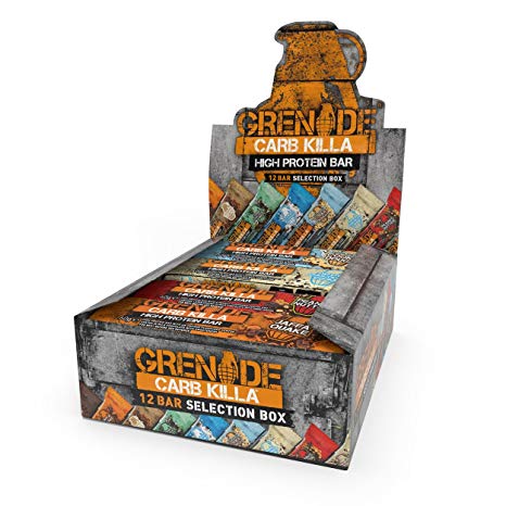 Grenade Carb Killa High Protein and Low Carb Bar, 12 x 60g - Selection Box