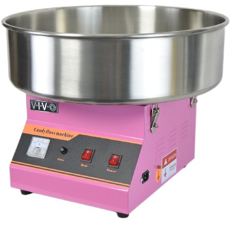 Electric Commercial Cotton Candy Machine  Candy Floss Maker Pink VIVO CANDY-V001