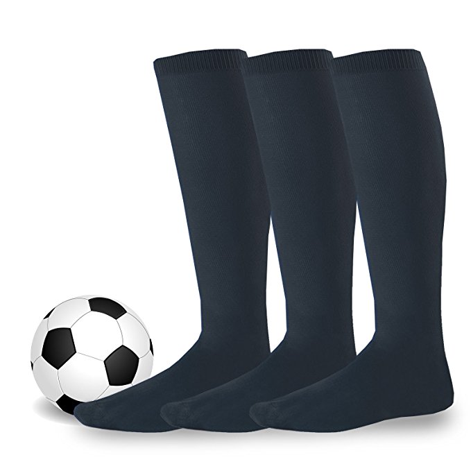 Soxnet Acrylic Unisex Soccer Sports Team Cushion Socks 3 Pack