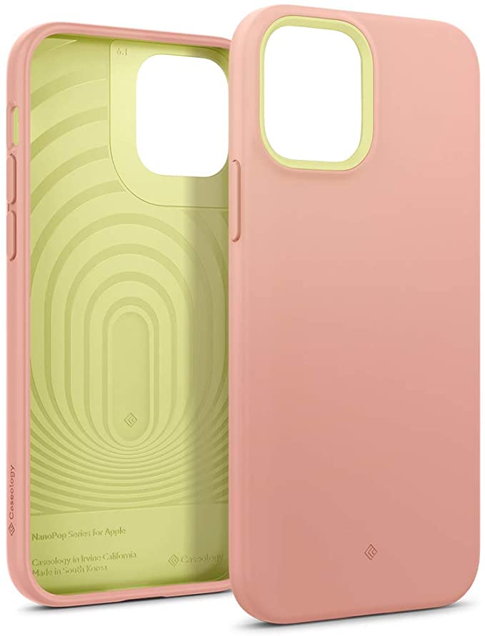 Caseology Nano Pop Case Compatible with iPhone 12 Compatible with iPhone 12 Pro - Pink