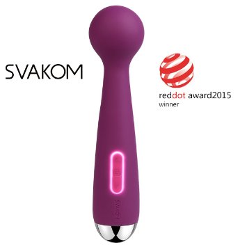 SVAKOM Mini Emma Rechargeable Powerful Dildos Clitoral Wand Massagers G-spot Vibrators Sex Toys for Women - Beginner's Vibe,Adult Products(Violet)