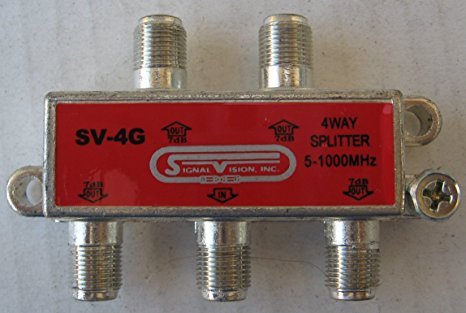 Coaxial SV-4G 5-1000MHz 4-way Splitter