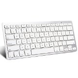 OMOTON Ultra-Slim Bluetooth Keyboard for Samsung Galaxy Tab Series Galaxy Note Series Galaxy Tab Pro Galaxy Note Pro Google Nexus 9 Nexus 7 Apple iPad Air iPad Mini iPad 4 3 2 iPhone 6 iPhone 6 plus and other Bluetooth Enabled Devices For Android White