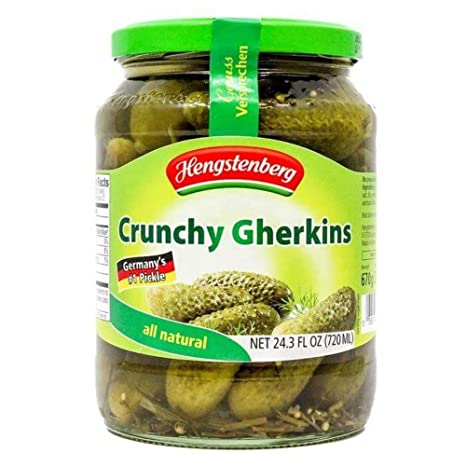 Crunchy Gherkins, German Pickles (Hengst.) 24.3oz