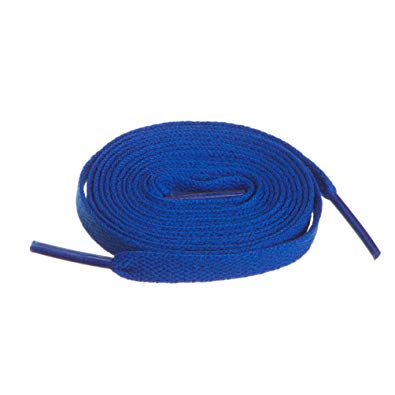 BIRCH's Shoelaces in 27 Colors Flat 5/16" Shoe Laces in 4 Different Lengths (45.5" (115cm), Blue)