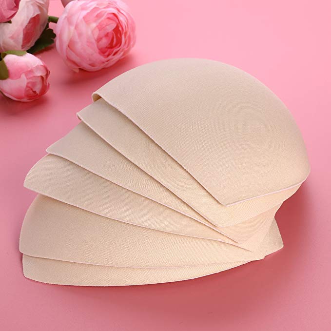 LUOEM 3 Pairs Bra Pads Removable Inserts Bust Enhancer for Women (Skin-Color)