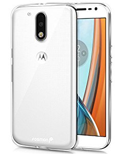 Moto G4 Plus Case, Fosmon DURA-T Ultra Slim [Flexible | Gel] TPU Back Cover Case for Motorola Moto G4 / Moto G4 Plus (Clear)