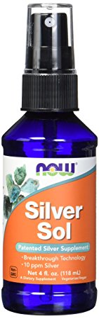 Now Foods Silver Sol 10 PPM Liquid, 4 Ounce