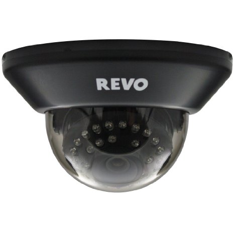Revo RCDS30-3 Surveillance Dome Camera -700TVL IR LED 100Ft Night Vision -Indoor Home/Business Video Security System