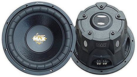 Lanzar MAXP124D Max Pro 12-Inch 1600 Watt Small Enclosure Dual 4 Ohm Subwoofer
