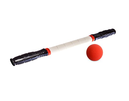 Athlos Fitness Massage Stick Muscle Roller and Lacrosse Ball