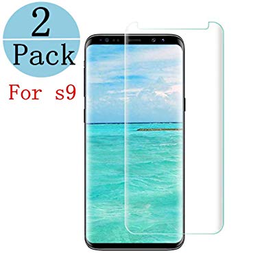 FURgenie Compatible[2 - Pack] Samsung Galaxy Tempered Glass S9 Screen Protector, FURgenie [9H Hardness][nti-Fingerprint][Ultra-Clear][Bubble Free] Screen Protector Compatible Galaxy S9