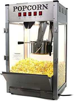 Paramount 16oz Popcorn Maker Machine - New 16 oz Hot Oil Commercial Popper [Color: Silver]