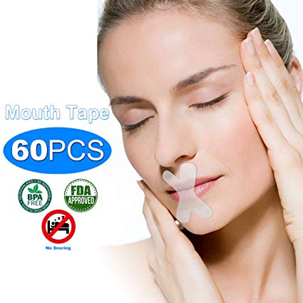 Sleep Strips,Anti Snoring Devices Advanced Gentle Mouth Tape for Sleeping 60 Pcs Stop Snoring Mouth Tape for Better Nose Breathing Sleep Aids Snoring Solution Mouth Sleep Strips for Snoring Reduction