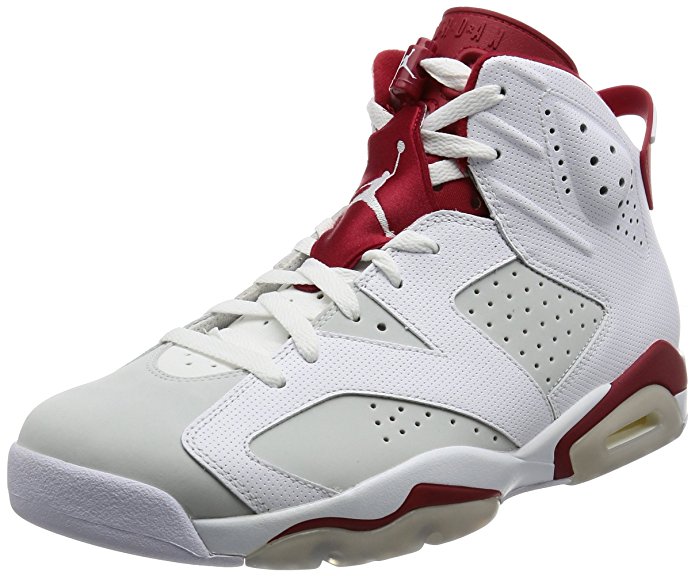 Nike Men's Air Jordan 6 Retro Hi Top Basketball Synthetic/Fabric Sneakers