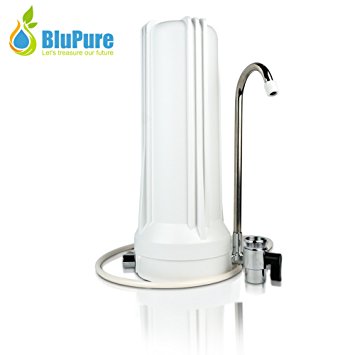 Ultimate 13 -Stage Water Filter By BluPure: Superior Quality Countertop Water Purification System To Transform Tap Water Into Pure, Chorine -Free Drinking Water/ Feel Refreshed w/ Great Tasting Water