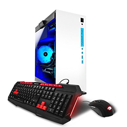 iBUYPOWER Gaming Desktop PC AM4130AEW Intel i7-7700 3.6GHz, NVIDIA GTX 1070 8GB, 16GB DDR4 RAM, 1TB HDD, 120GB SSD, RGB, Wifi, Win 10