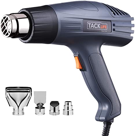 Heat Gun 2000W 400℃~600℃ Dual Temperature Heat Gun Kit with Four Metal Nozzle Attachments for Thawing Pipes, Stripping Paint, Loosening Floor Tiles-HGP69AC