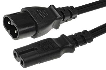 SF Cable, 6ft C7 to C8 USA with 18/2 SPT-2 Extension Power Cord