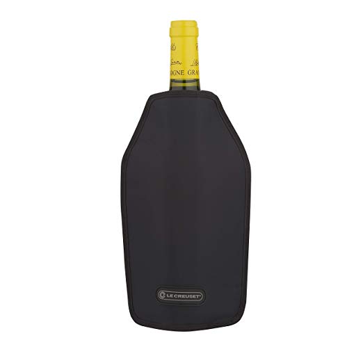 Le Creuset WA126L-31 Wine Cooler Sleeve, Black, Black