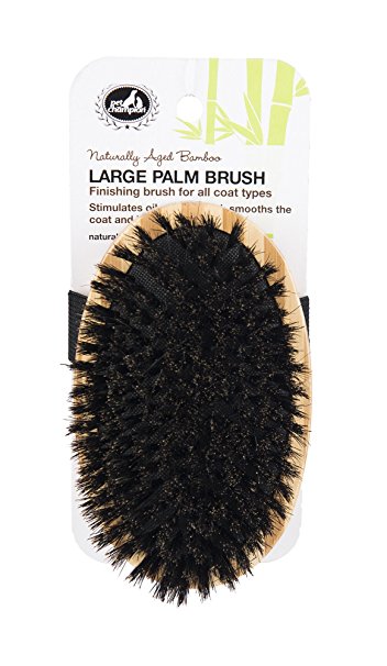 Pet Champion PTBBCOMBO 2 Sided Combo All Natural Bristle Bamboo Pet Brush, Large, Brown