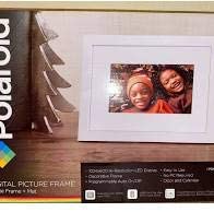 Polaroid 7" Digital Wood Frame White