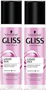 Schwarzkopf Gliss Hair Repair Liquid Silk Express Repair Conditioner 200ml- Pack of 2