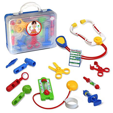 Kidzlane Deluxe Doctor Medical Kit - Pretend and Play Set for Kids