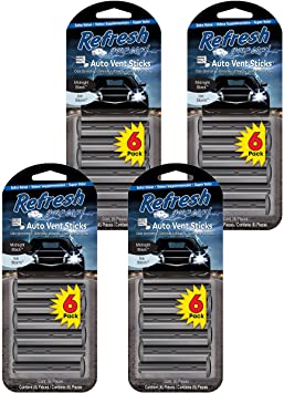 Refresh Your Car! 89432 Vent Stick (Midnight Black/Ice Storm Scent, 4-Pack Case)