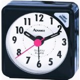 GENEVAADVANCE CLOCK 3076AT Quartz Cube Alarm Clock Black