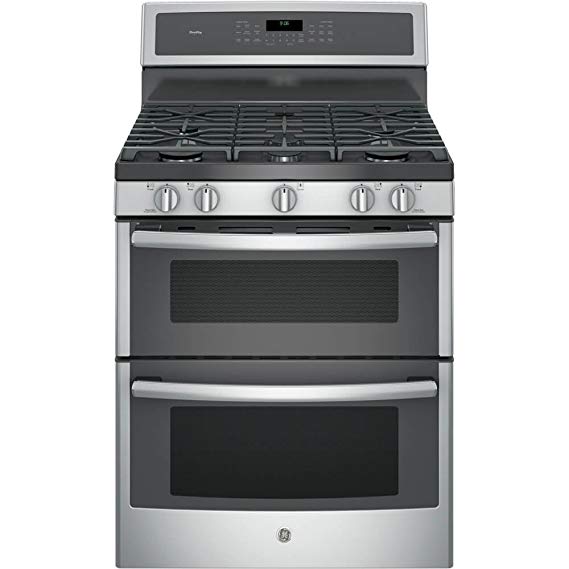 GE PGB960SEJSS Profile 30" Stainless Steel Gas Sealed Burner Double Oven Range