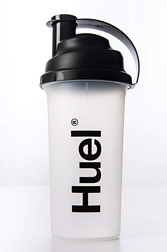 Huel Clear Shaker Bottle - BPA Free Leak-Proof Shaker Cup 700ml