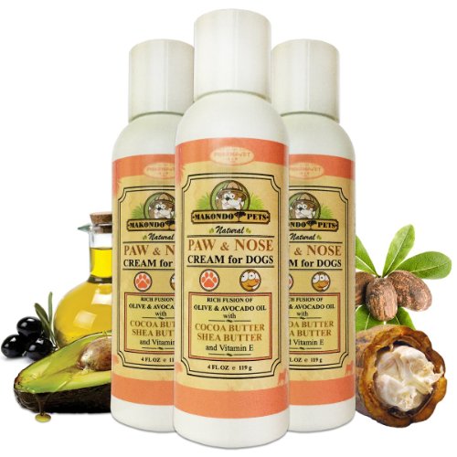 Paw Protector for Dogs Paw and Nose Cream for Dogs Cocoa and Shea Butter Olive and Avocado Oil Vitamin E 4fl Oz