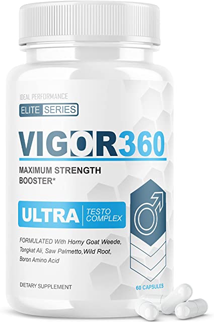 IDEAL PERFORMANCE Vigor 360 Ultra Testo Complex Elite Series Vigor360 Capsulas Pastilla (60 Capsules)